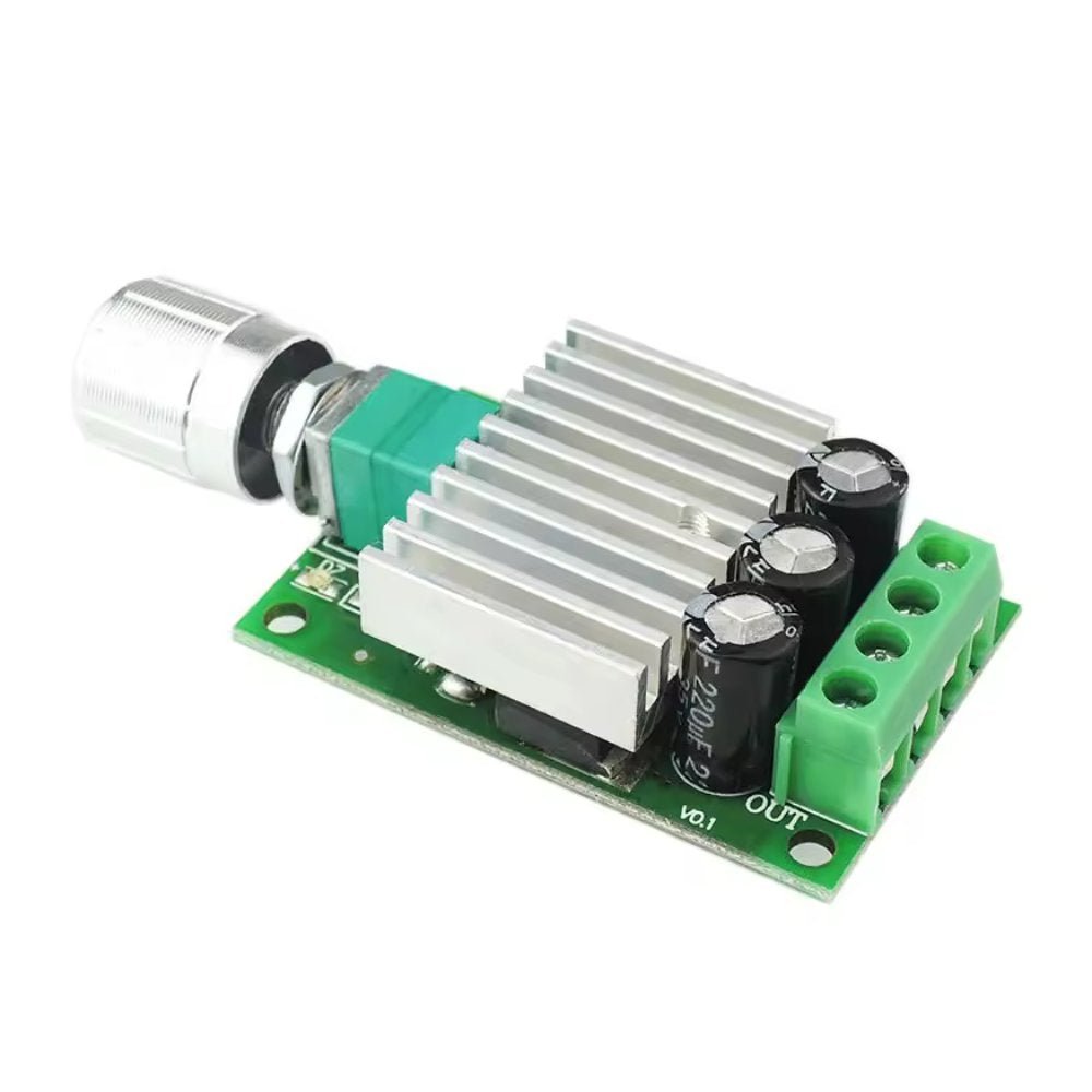 12 - 30VDC 7A PWM DC Motor Speed Controller Regulator with On - board Potentiometer and On/Off Switch - Envistia Mall
