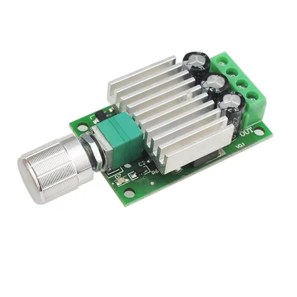 12 - 30VDC 7A PWM DC Motor Speed Controller Regulator with On - board Potentiometer and On/Off Switch - Envistia Mall