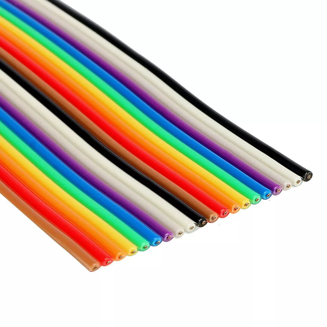 20 Pin Rainbow Flat Ribbon IDC Cable Wire 5M/16Ft Length - Envistia Mall