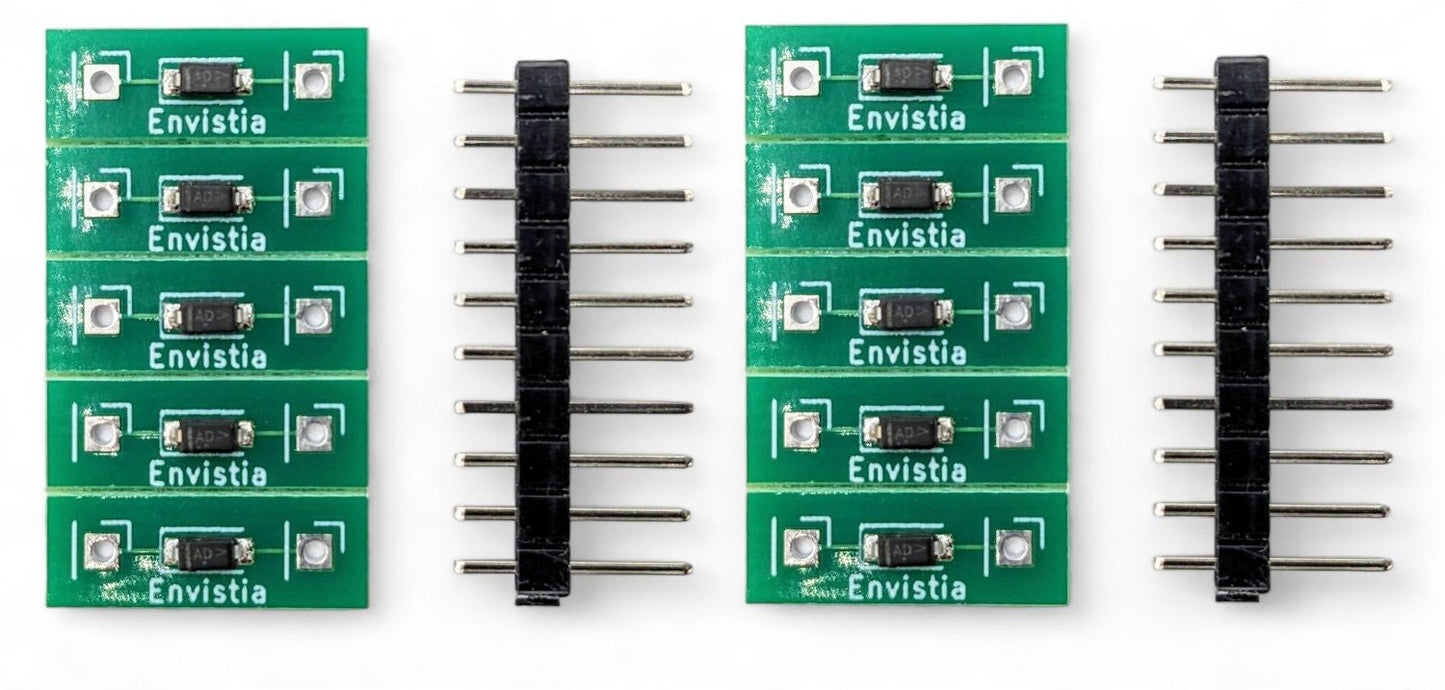 Ten Envistia 20mA LED Driver Constant Current Source CCR Power Supplies on a white background