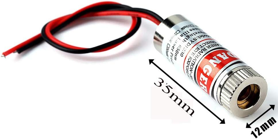 650nm 5mW Red Line Laser Diode Module – Adjustable Focus, 120° Fan Angle - Envistia Mall