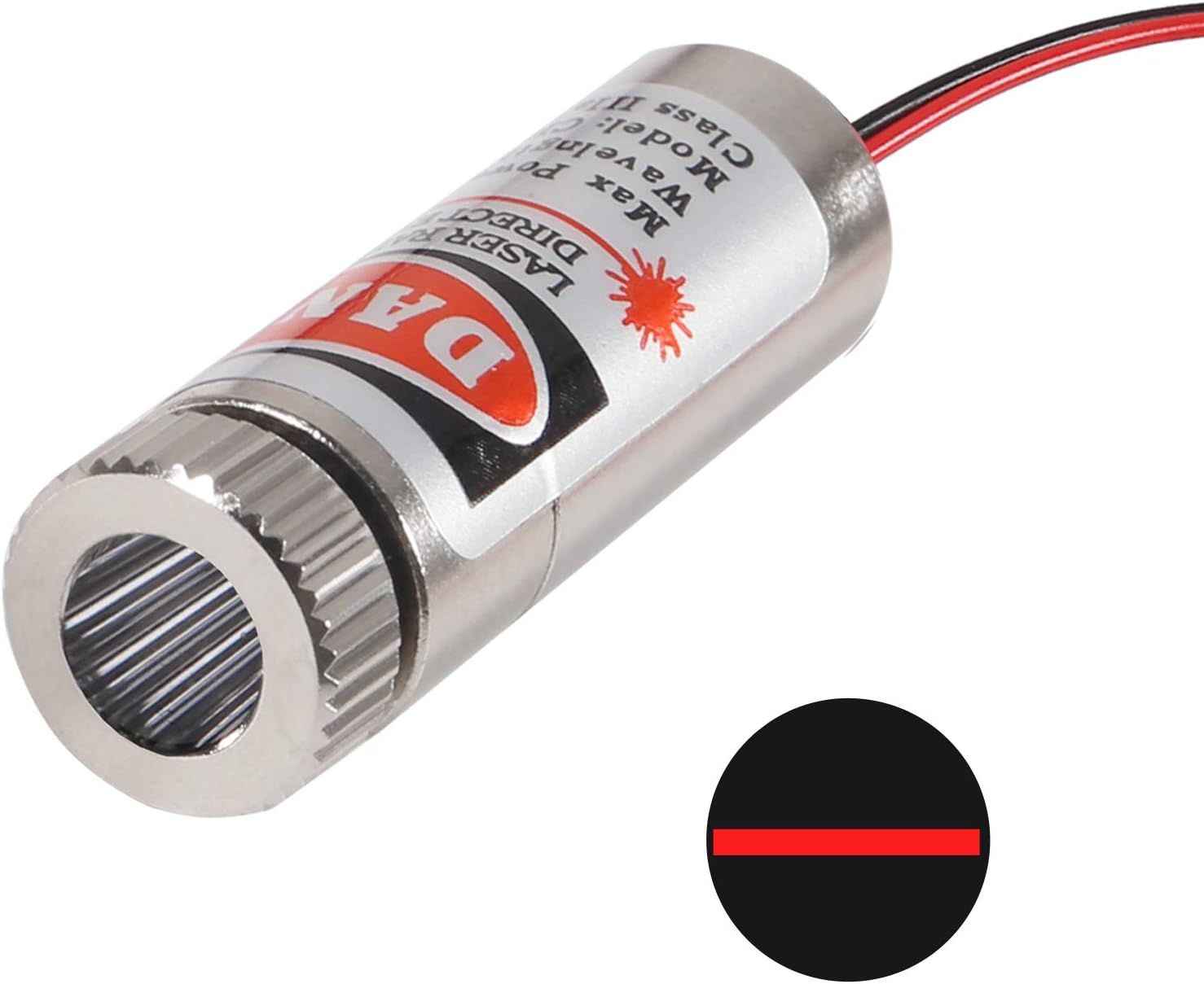 650nm 5mW Red Line Laser Diode Module – Adjustable Focus, 120° Fan Angle - Envistia Mall