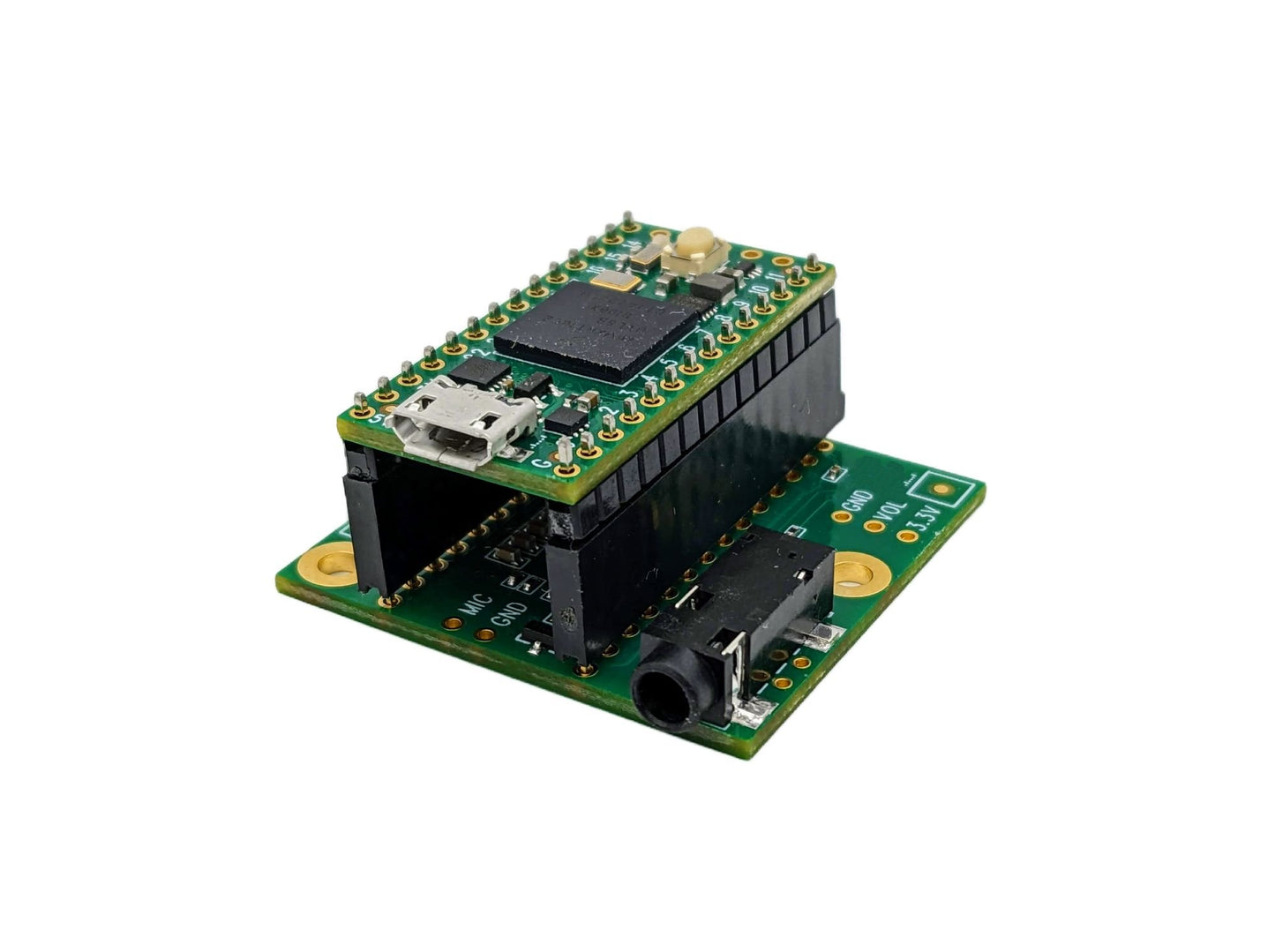 Audio Adapter Shield Rev D for Teensy 4.0 and Teensy 4.1 Microcontrollers w/ Male & Female Headers from Envistia Mall