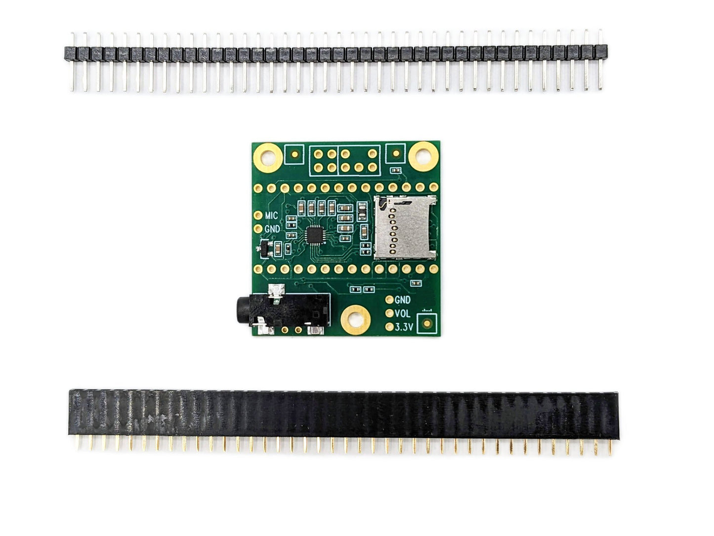 Audio Adapter Shield Rev D for Teensy 4.0 and Teensy 4.1 Microcontrollers w/ Male & Female Headers from Envistia Mall