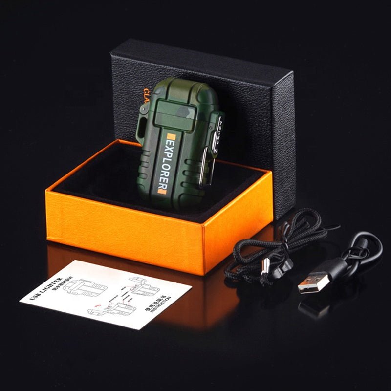 Radion Explorer Plasma Electric Rechargeable Flameless Lighter Waterproof Windproof by Envistia Mall