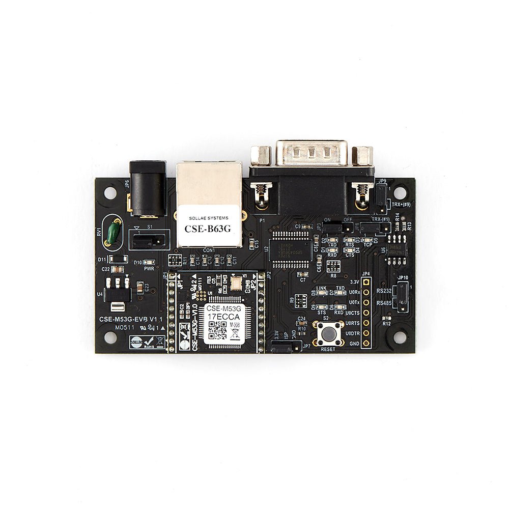 EVB-M53G Evaluation Board for CSE-M53G ezTCP Embedded Serial to Ethernet Module - Envistia Mall
