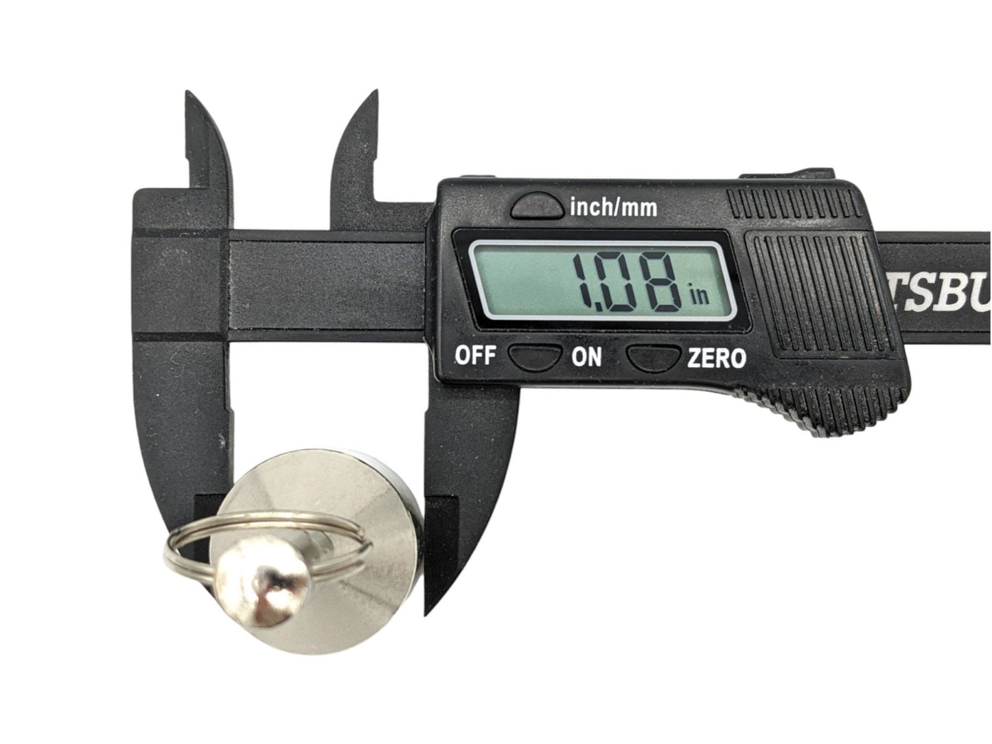 Extra - Large 28mm N52 Keychain Magnet Tester for Gold, Silver, Jewelry, & Scrap Metal - Envistia Mall