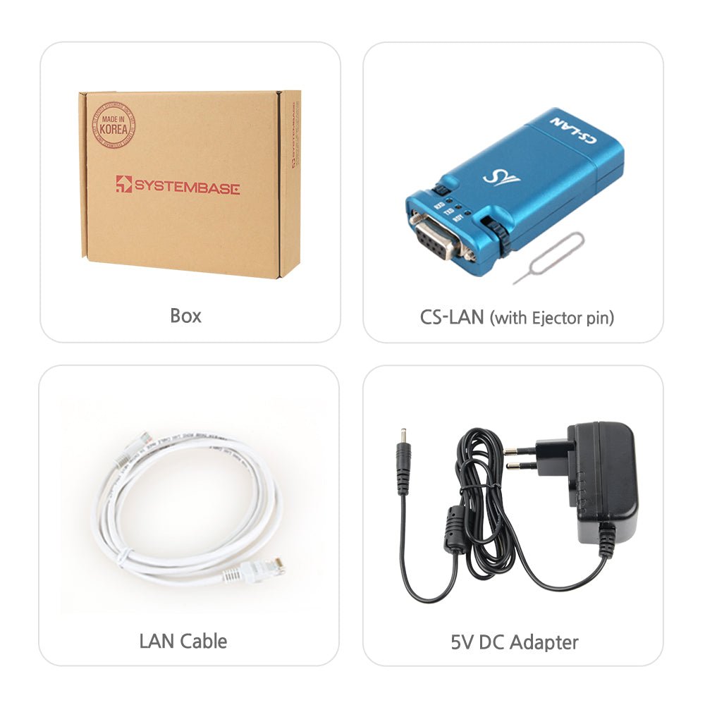SystemBase CS - LAN RS - 232 Serial to Ethernet Converter - Envistia Mall