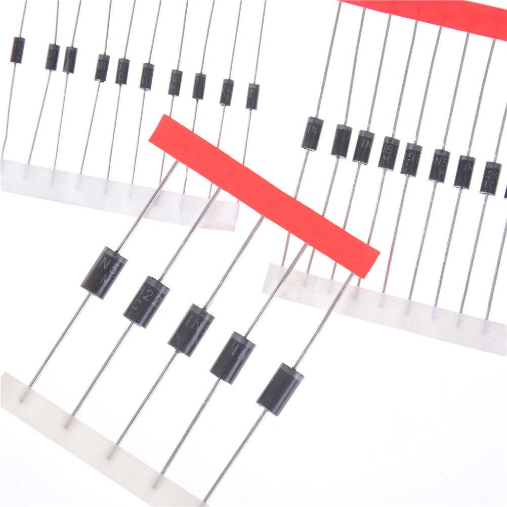 100 Pieces Switching Diode Assortment 1N5399 1N5408 1N4148 1N4007 1N5819 1N5822 FR107 FR207 - Envistia Mall