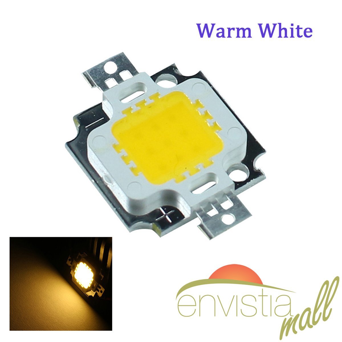 10W LED Warm White 3000-3500K Super Bright High Power SMD COB