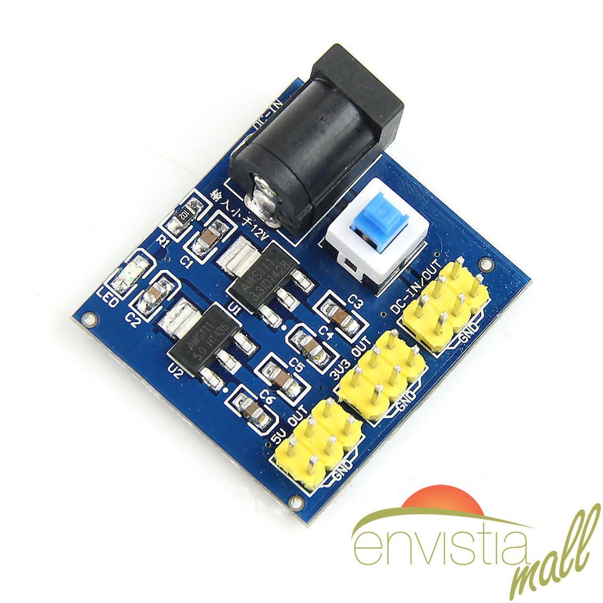 6-12V Input to 3.3V 5V 12V DC-DC Multiple Output Voltage Conversion Module - Envistia Mall