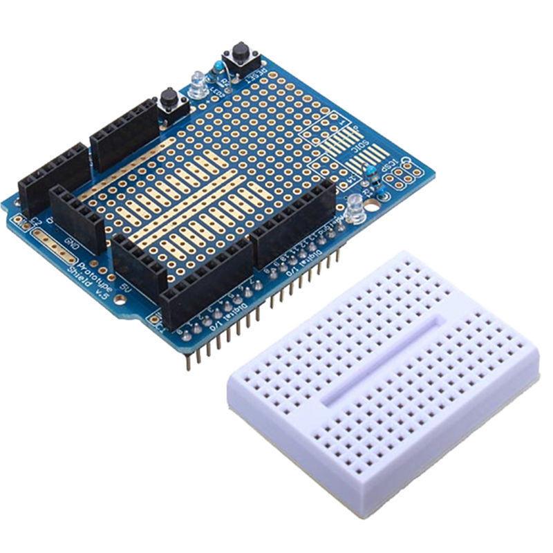 Arduino Prototyping Shield With 170 Pin Mini Breadboard For Arduino Uno - Envistia Mall