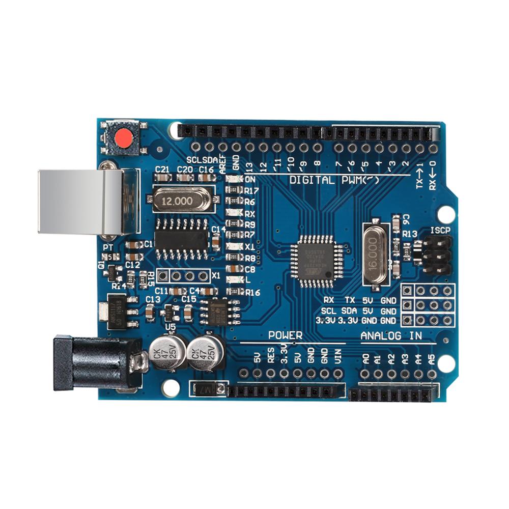 Robotly UNO R3 SMD Board ATmega328P with USB Cable compatible with Arduino  IDE Projects : : Industrial & Scientific
