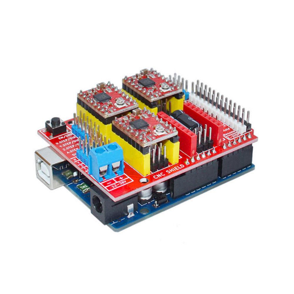 CNC Expansion Shield V3 + 4pcs A4988 Stepper Driver For Arduino Uno Mega2560 - Envistia Mall