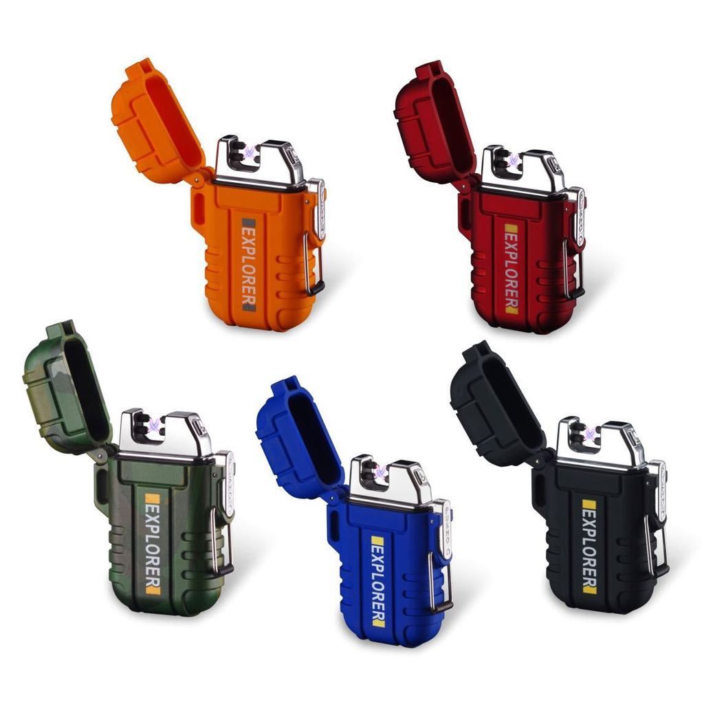 TekDeals Dual Arc Electric USB Lighter Rechargeable Plasma Windproof  Flameless Cigarette