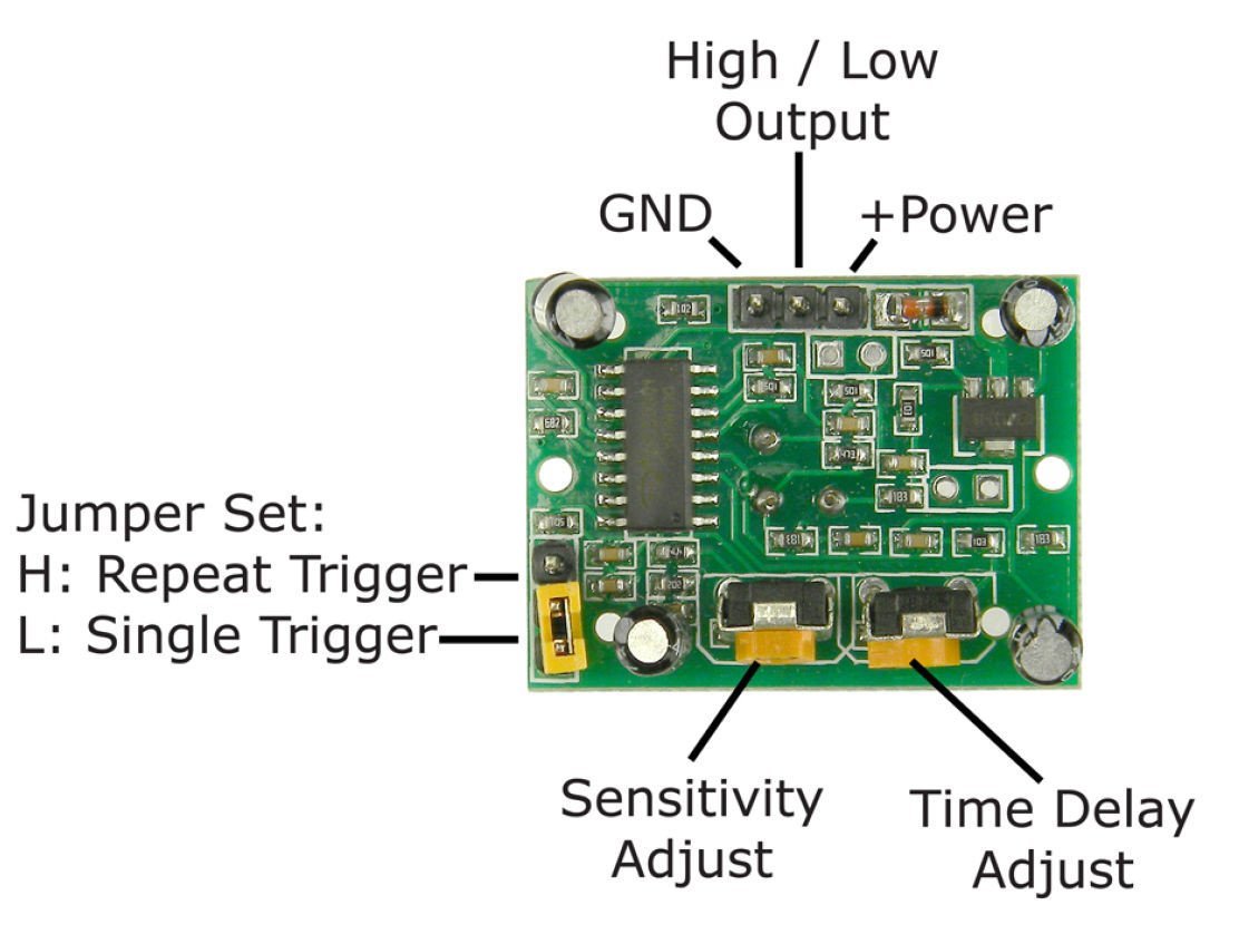 HC-SR501 PIR IR Passive Infrared Motion Detector Sensor Module for Arduino DIY - Envistia Mall