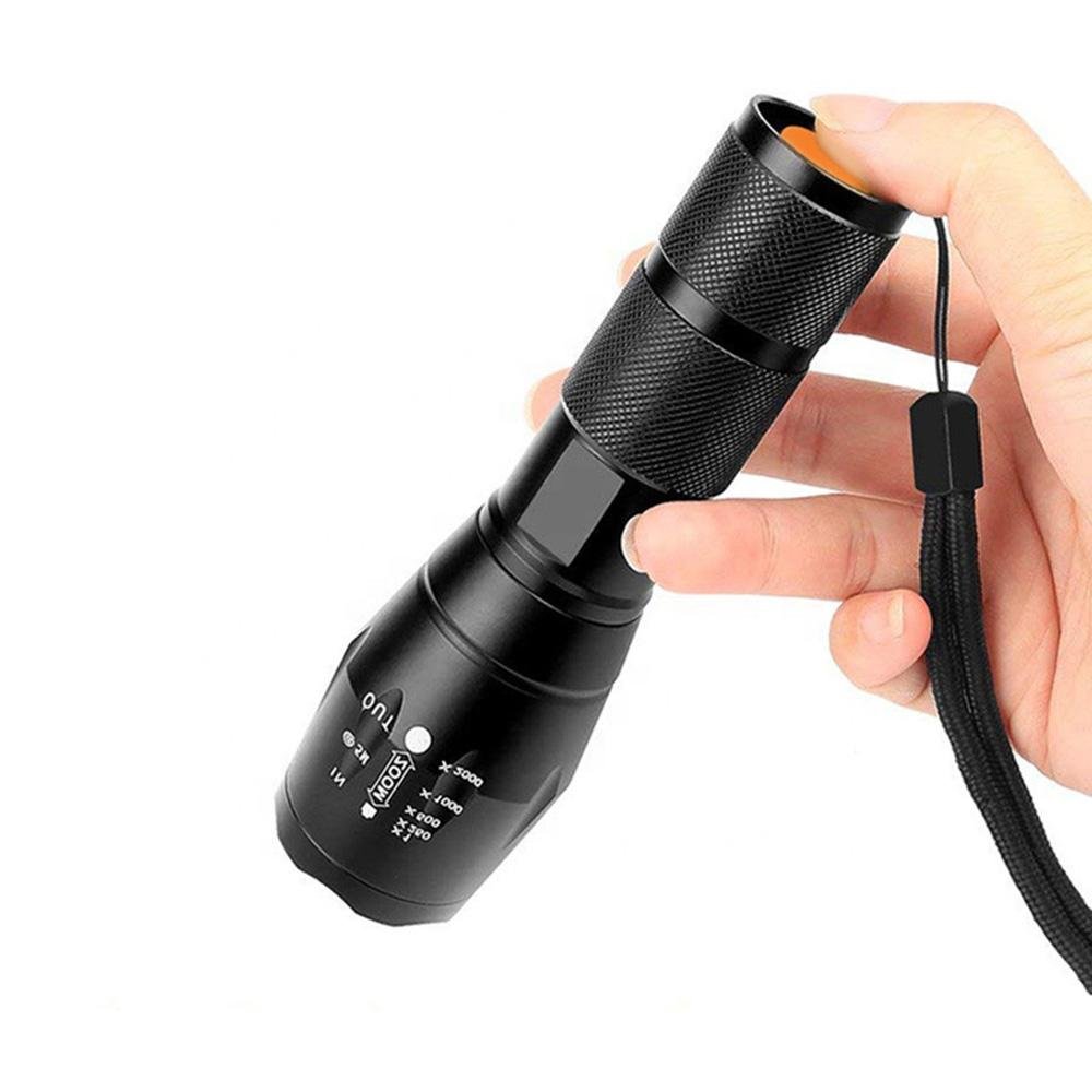 LED Flashlight w/5 Mode Zoomable & waterproof Handheld Tactical