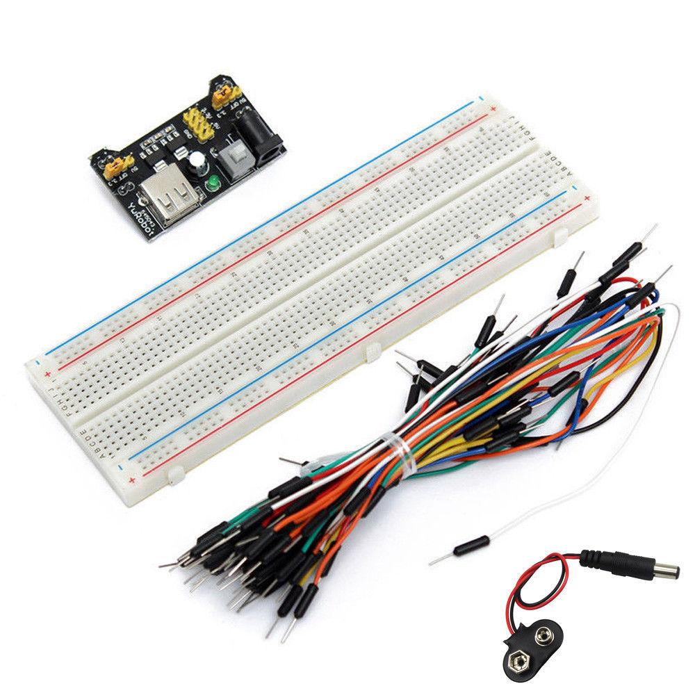 Buy MB102 830 Points Breadboard+Power Supply+140 Jumper Wires Kit
