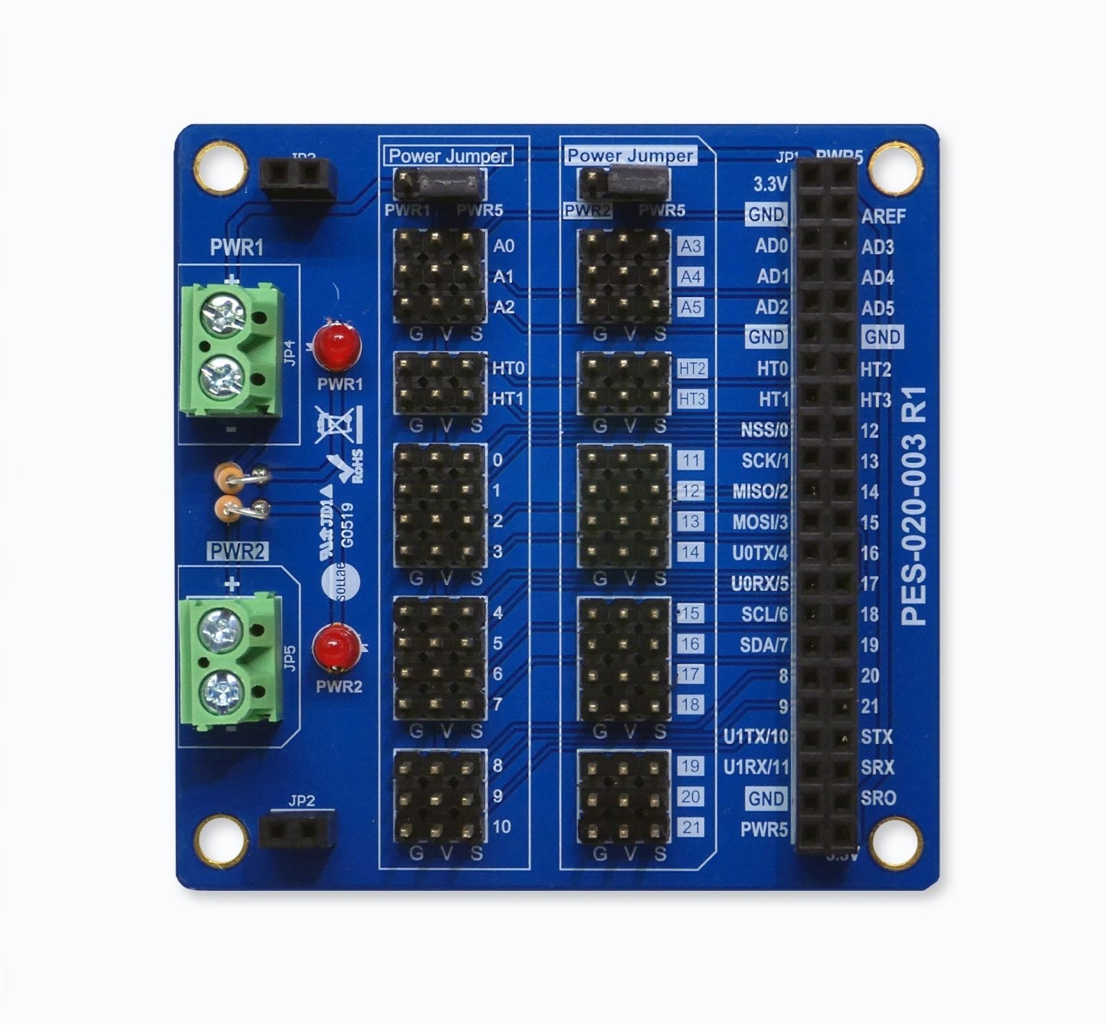 PHPoC PWM and Sensor Expansion Board PES-2003 - Envistia Mall