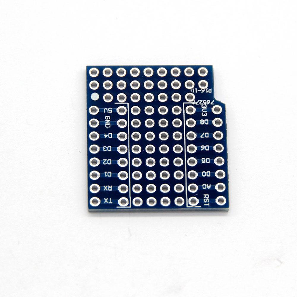 ProtoBoard Double Sided Perf Board Prototyping Shield for Wemos D1 Mini - Envistia Mall