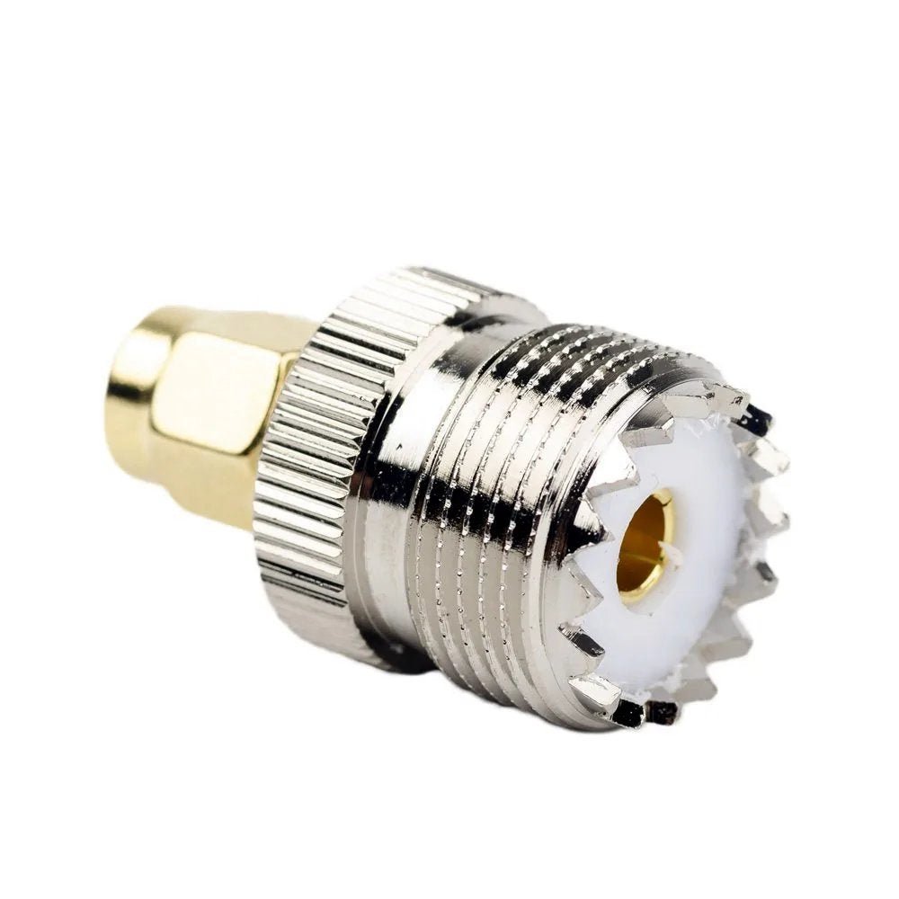UHF SO-239 PL259 To SMA Male/Female Coaxial Adapter – RF Connector For Antennas, Radios, And More