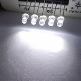 Super Bright White LED 3mm 3V 20mA Water Clear Transparent - 10x 25x 50x 100x Pkgs - Envistia Mall