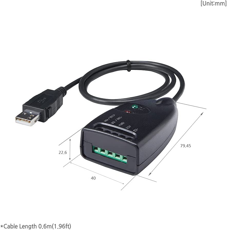USB to Serial RS422/485 Converter Adapter - Systembase BASSO-1010UC - Envistia Mall