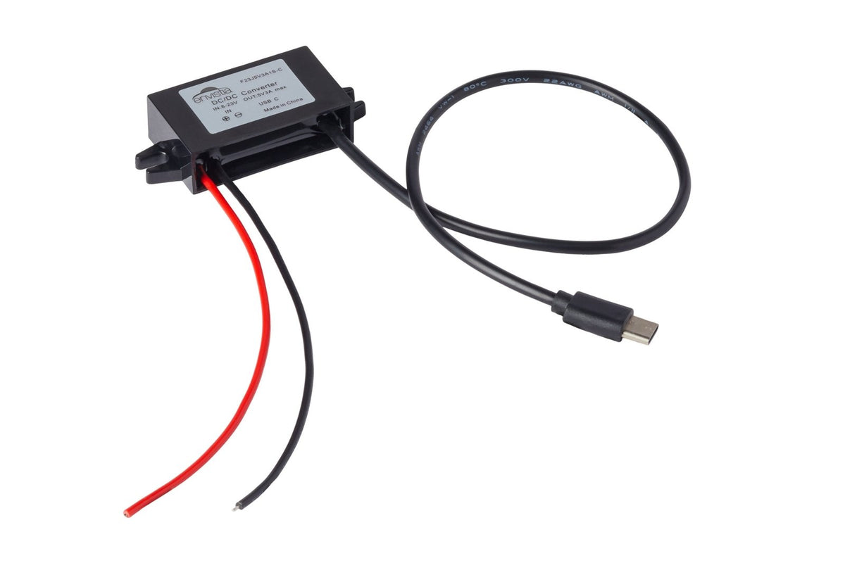 12V to 5V 3A DC-DC Converter with USB-C Output F23J5V3A1S-C