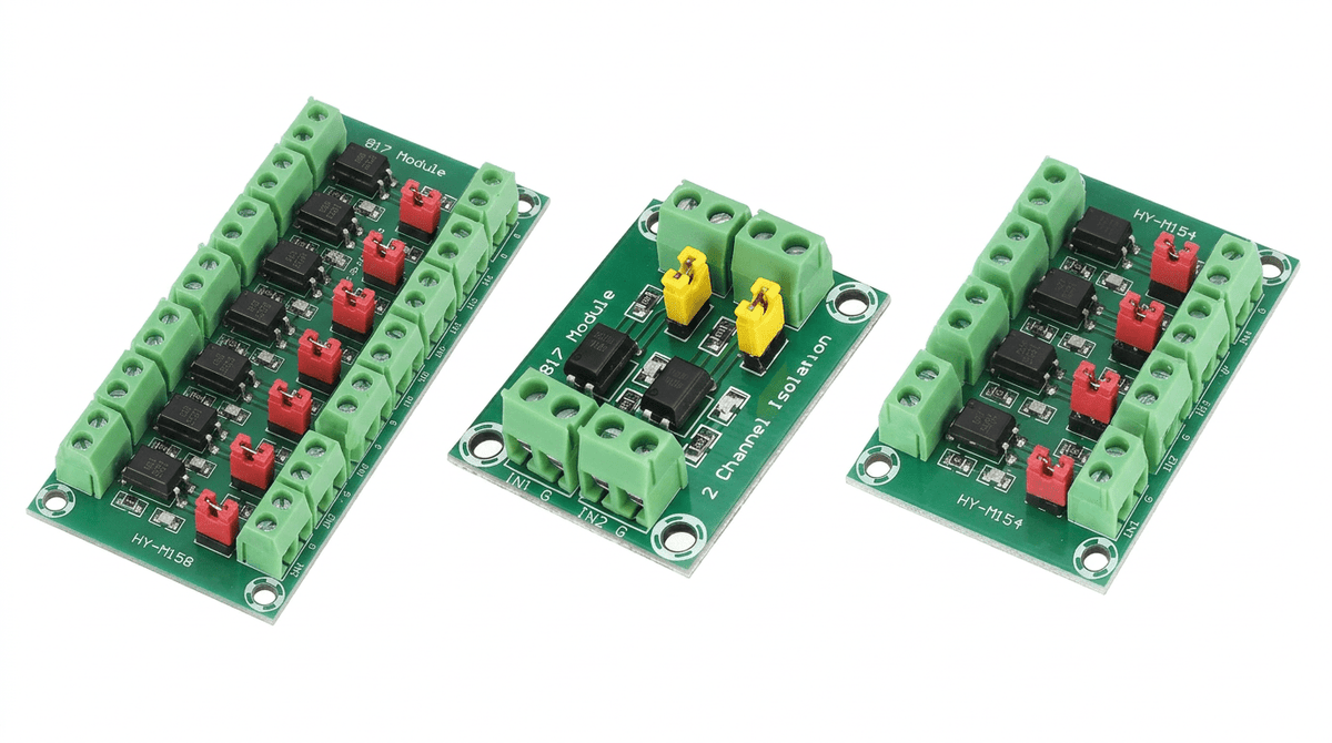 PC817 3.6V-30V Optocoupler Isolation Board Voltage Converter Module (2-, 4-, and 8-Channel) Hookup & User Guide - Envistia Mall