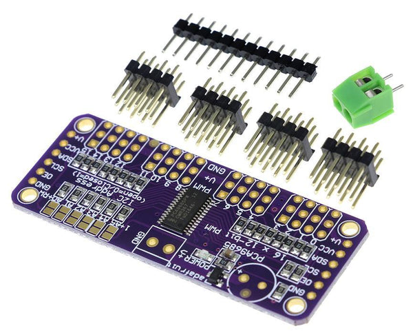 PCA9685 16-Channel 12-Bit I2C PWM Servo Motor Driver Module