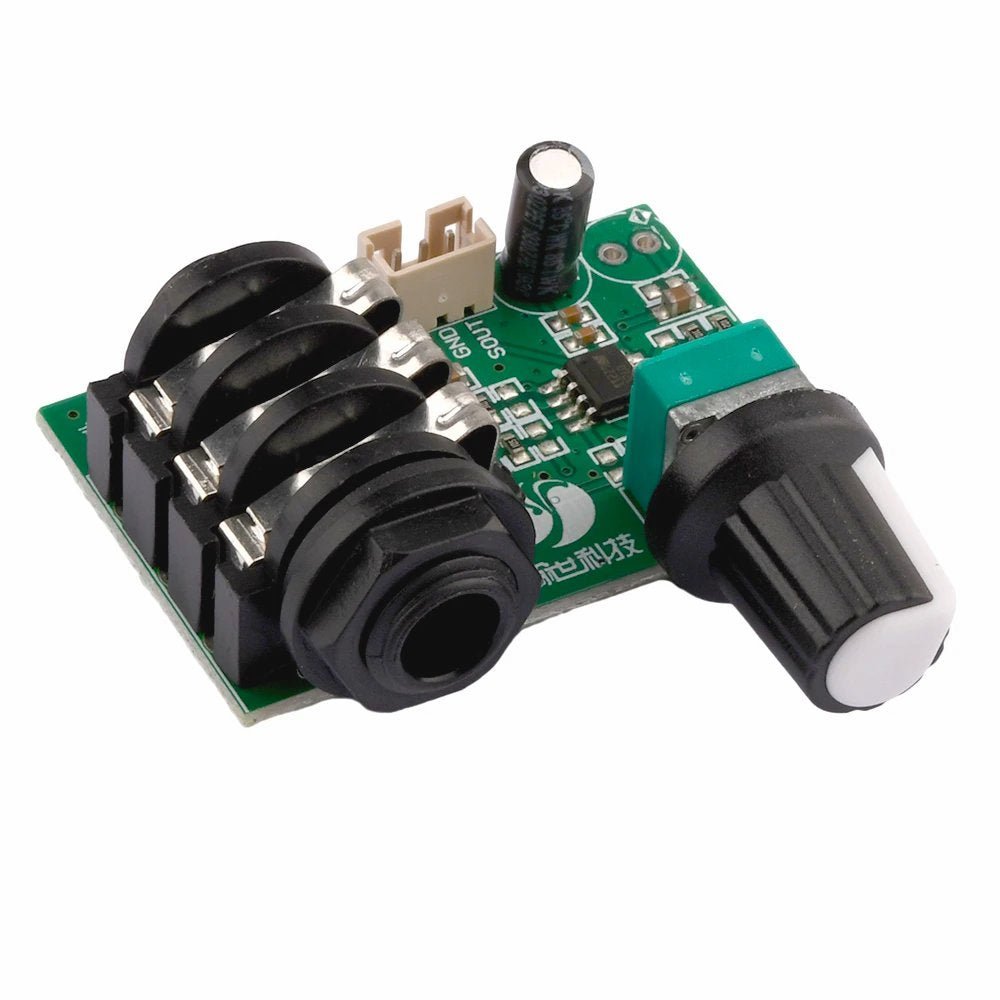 TL072 High-Impedance Guitar and Microphone Preamp Module