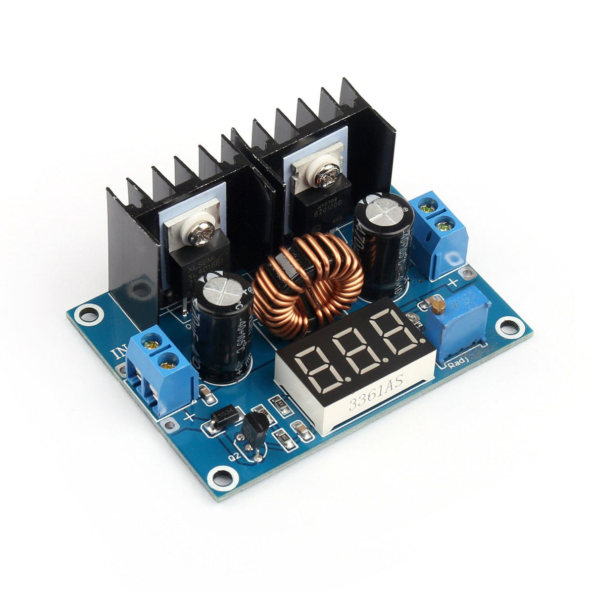 XL4016 4V-38V to 1.25V-36V 8A Step Down Buck Power Supply Module with Voltmeter User Guide - Envistia Mall