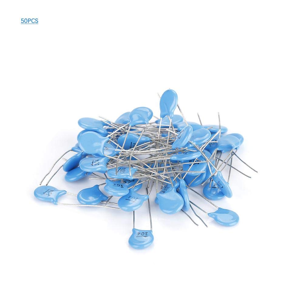 0.1uF (100nF) 500V Ceramic Disc Capacitors - Pack of 10/25/50/100 - Envistia Mall