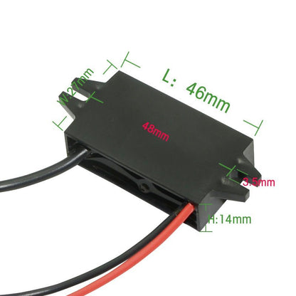 Envistia 12V (6.3-22V) In To 3.3V Out 3A 10W DC-DC Waterproof Step Down Buck Converter Power Supply Module 