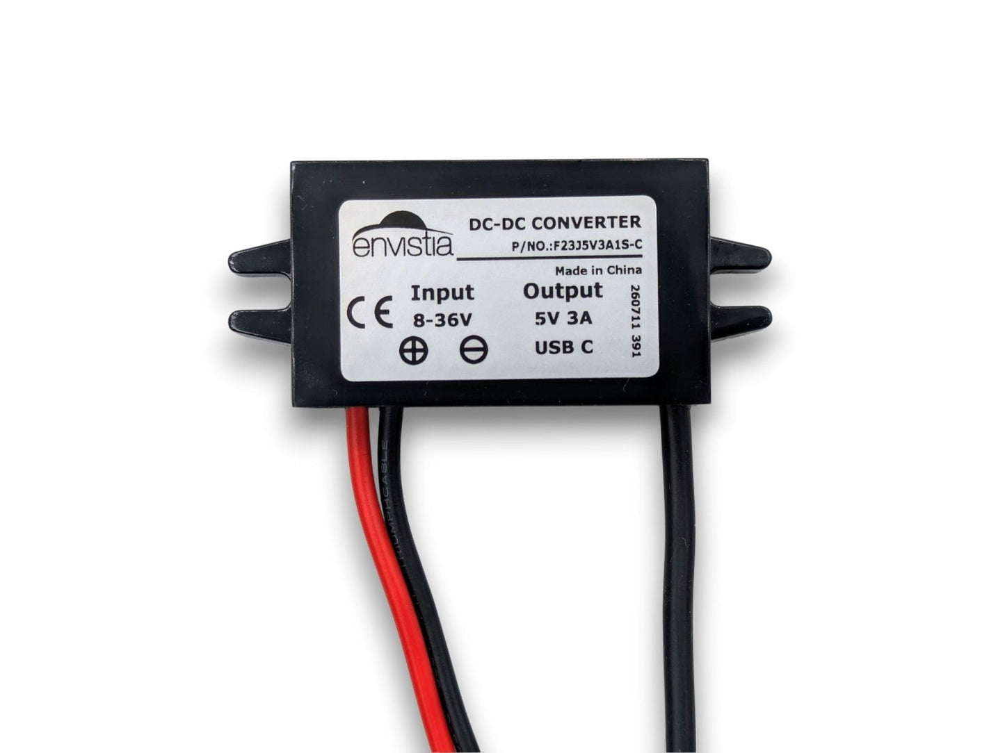 F23J5V3A1S-C 12V (8-36V) In To 5V Out DC-DC Converter Module 3A 15W with USB-C Output - Envistia Mall