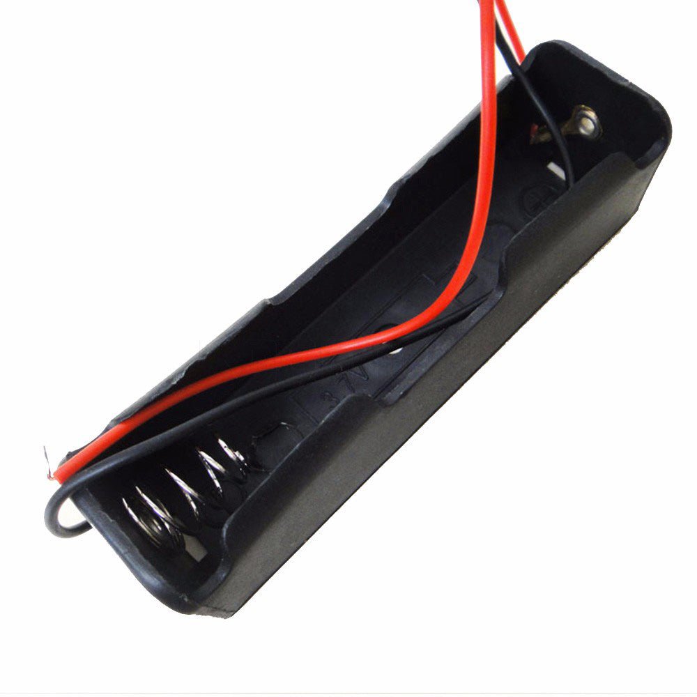 1S Battery Holder Case Box for 1X 18650 3.7V Li - Ion with 6" Wire Leads - Envistia Mall