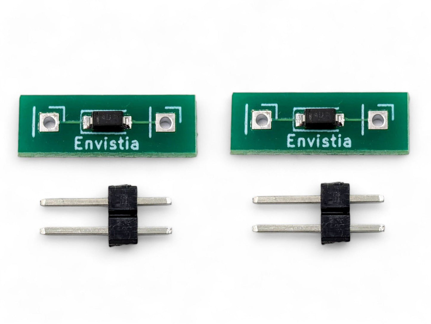 Two Envistia 20mA LED Driver Constant Current Source CCR Power Supplies on a white background
