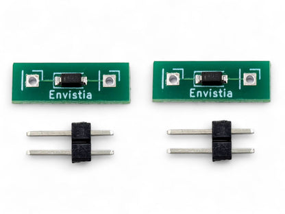 Two Envistia 20mA LED Driver Constant Current Source CCR Power Supplies on a white background