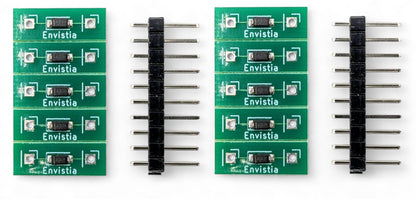 Ten Envistia 20mA LED Driver Constant Current Source CCR Power Supplies on a white background