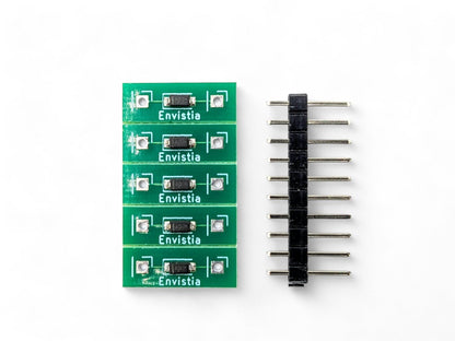 Five Envistia 20mA LED Driver Constant Current Source CCR Power Supplies on a white background