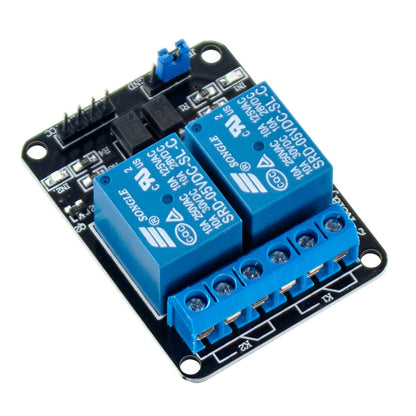 Envistia 250V/10A 2 Channel SPDT Power Relay Module 5V Optocoupler Control