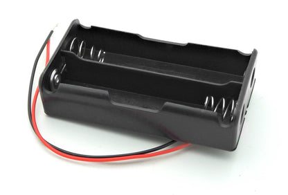 2S Battery Holder Case Box for 2X 18650 8V Li - Ion Batteries with 6" Wire Leads - Envistia Mall