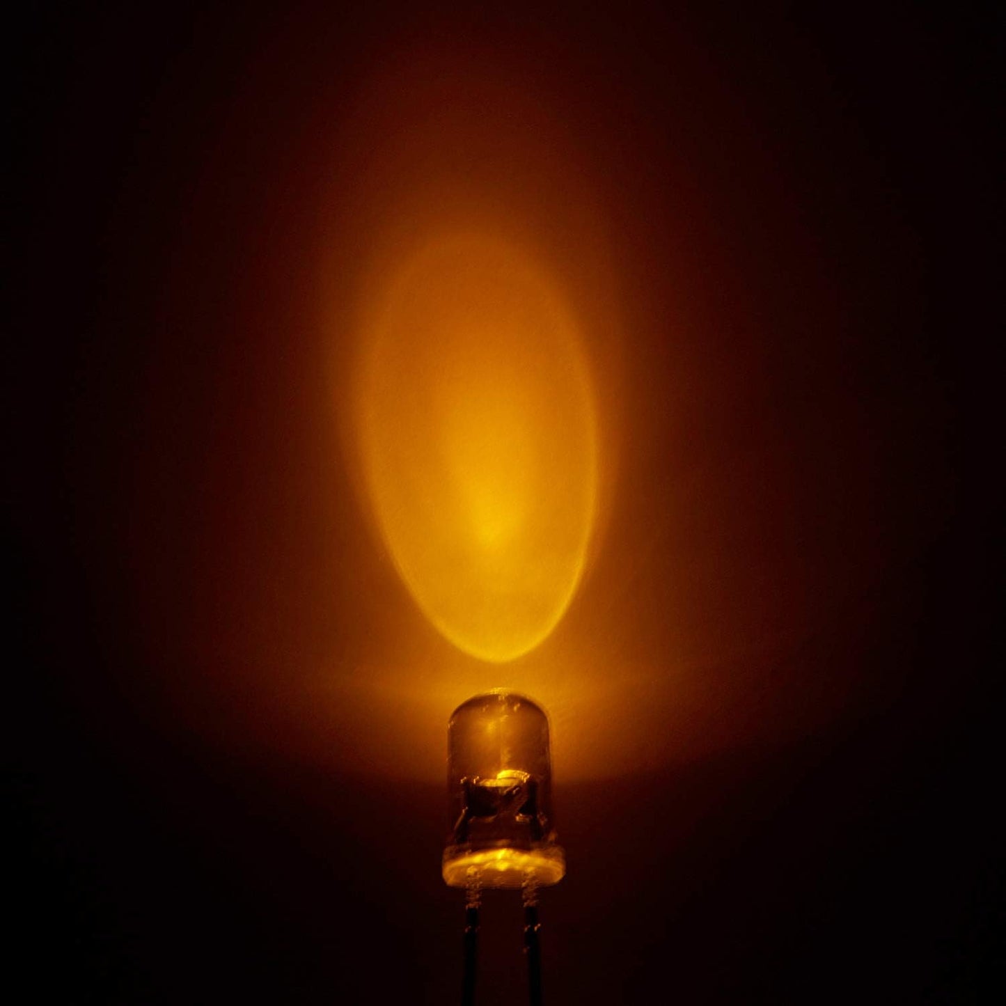 3mm Bright Yellow LED – 580-590nm Clear Transparent (10/25/50/100 Pack) - Envistia Mall