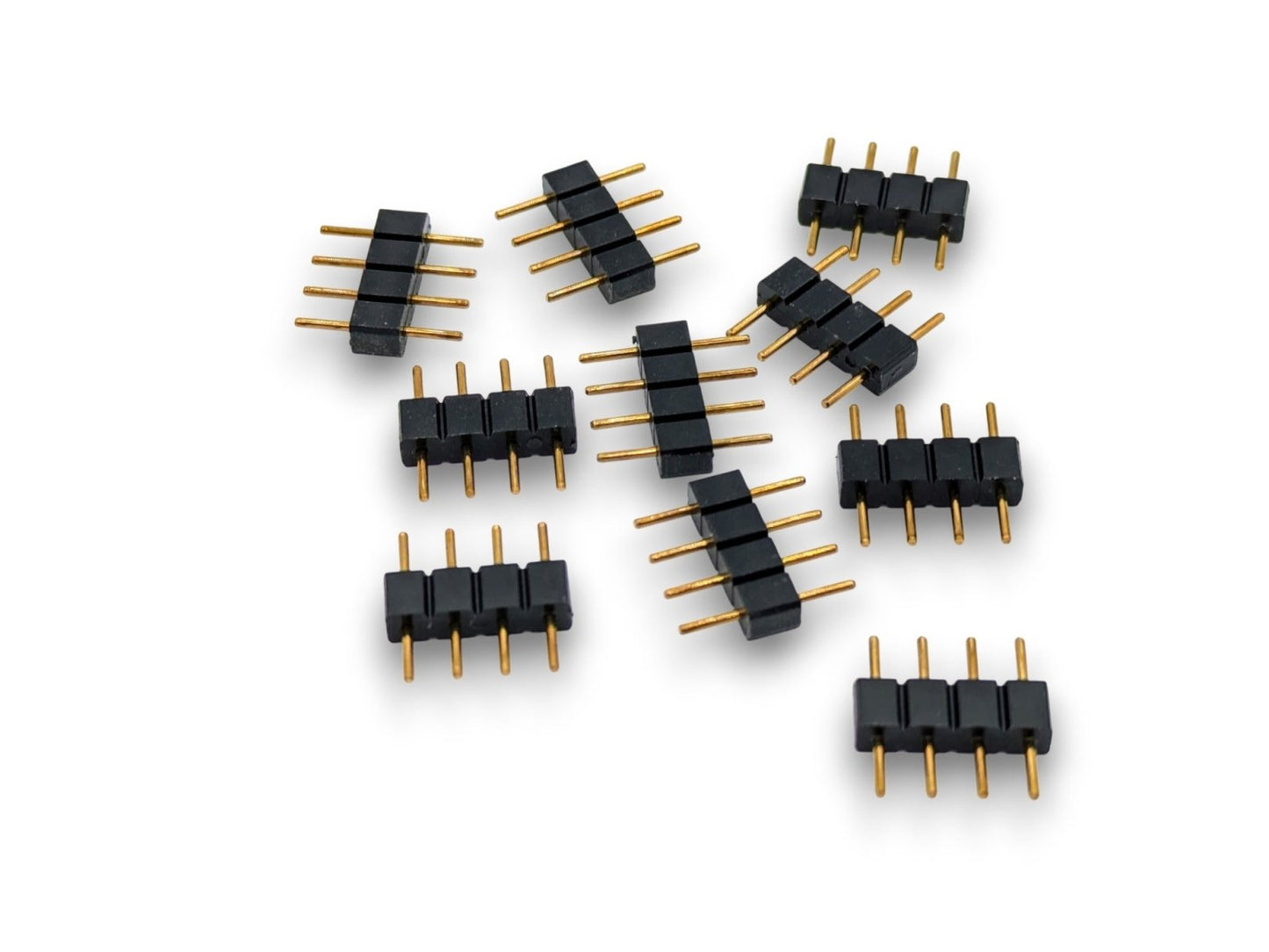 4 Pin Male Connectors for 3528 5050 2835 SMD RGB Led Strip Lighting - 10/25/50/100 Piece Packages - Envistia Mall
