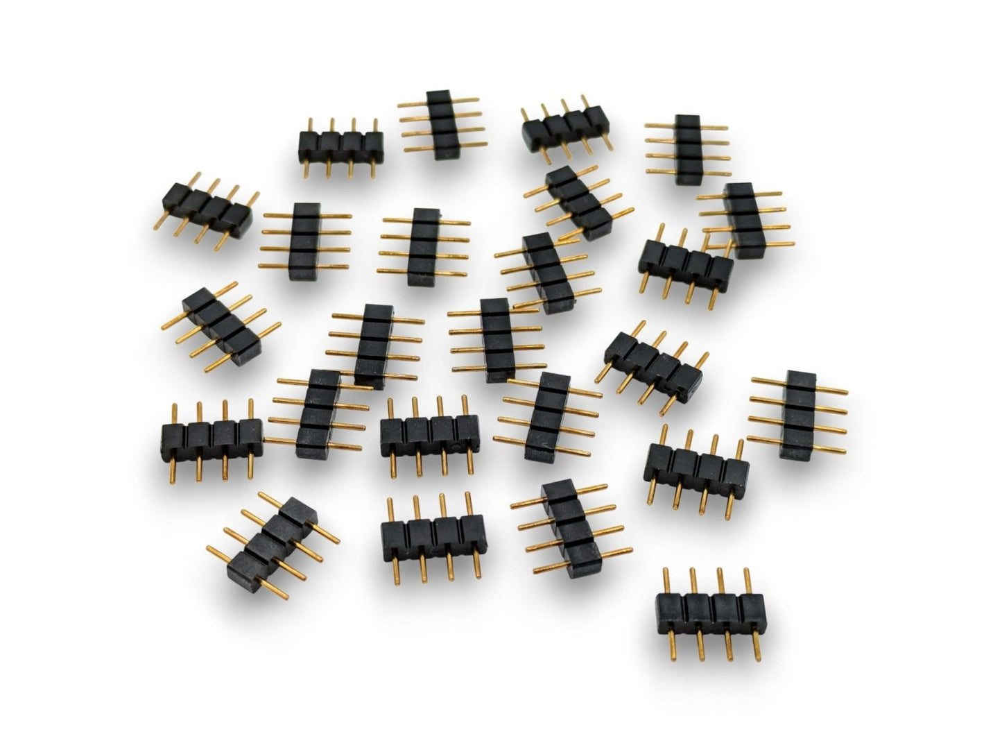 4 Pin Male Connectors for 3528 5050 2835 SMD RGB Led Strip Lighting - 10/25/50/100 Piece Packages - Envistia Mall