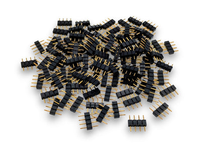 4 Pin Male Connectors for 3528 5050 2835 SMD RGB Led Strip Lighting - 10/25/50/100 Piece Packages - Envistia Mall