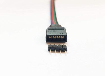 4 Pin Male Connectors for 3528 5050 2835 SMD RGB Led Strip Lighting - 10/25/50/100 Piece Packages - Envistia Mall
