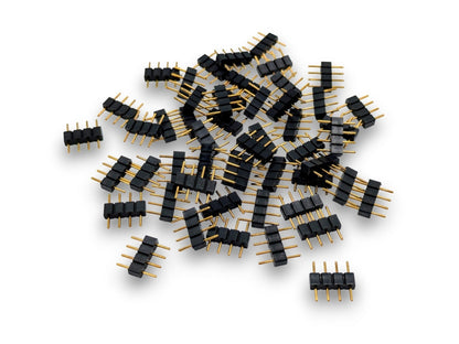 4 Pin Male Connectors for 3528 5050 2835 SMD RGB Led Strip Lighting - 10/25/50/100 Piece Packages - Envistia Mall