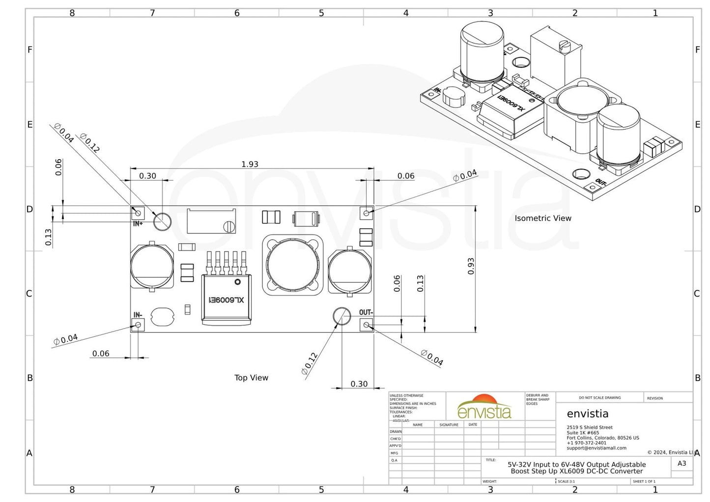 5V - 32V Input to 6V - 48V Output Adjustable Boost Step Up XL6009 DC - DC Converter - Envistia Mall