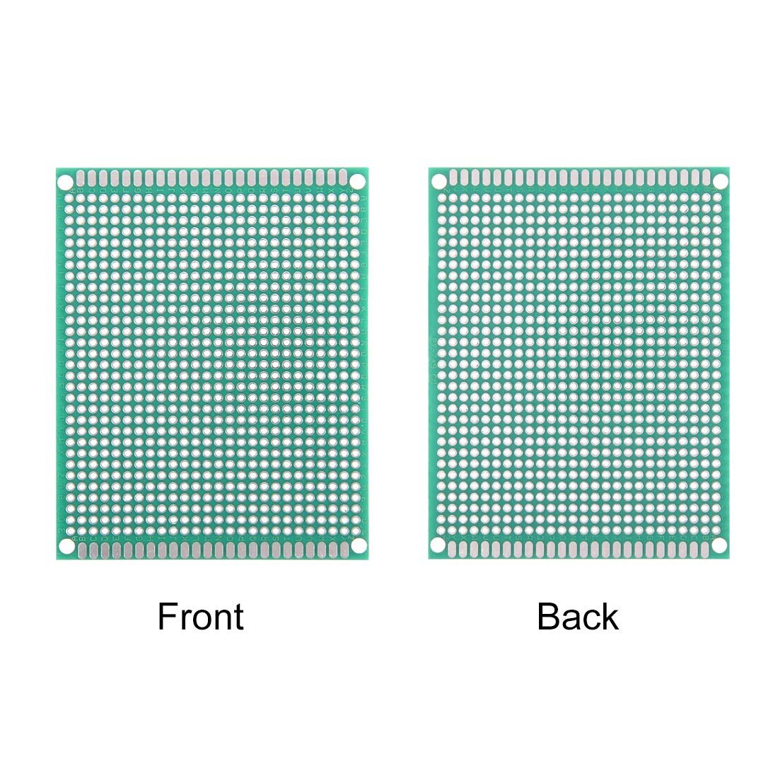7*9cm Double - Sided FR - 4 Prototyping Breadboards 806 Plated - Through Holes - Pack of 2 Pieces (Copy) - Envistia Mall